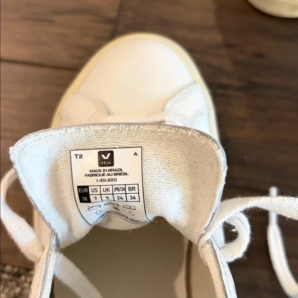Veja Esplar White Sneakers Sz 38/7 - Picture 12 of 15